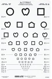 Lea Symbols Distance Vision Eye Chart MK 550605