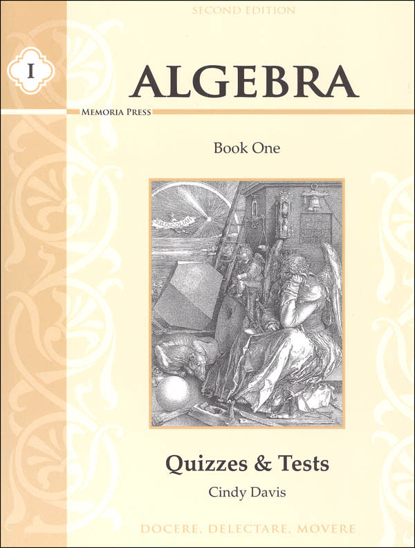 Memoria Press Algebra 1 Quizzes & Tests (2nd Edition)