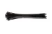 11in Nylon Cable Ties, Black (Qty 100)