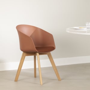 Flam - Chair with Wooden Legs Flam - Chair with Wooden Legs