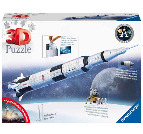 Ravensburger Apollo Saturn V Rocket 3D Model Puzzle (440 piece)