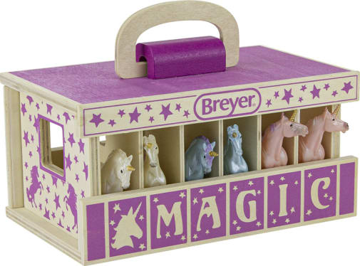 Breyer Unicorn Magic Wooden Carry Stable