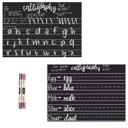 Chalkboard Calligraphy Set - Kids