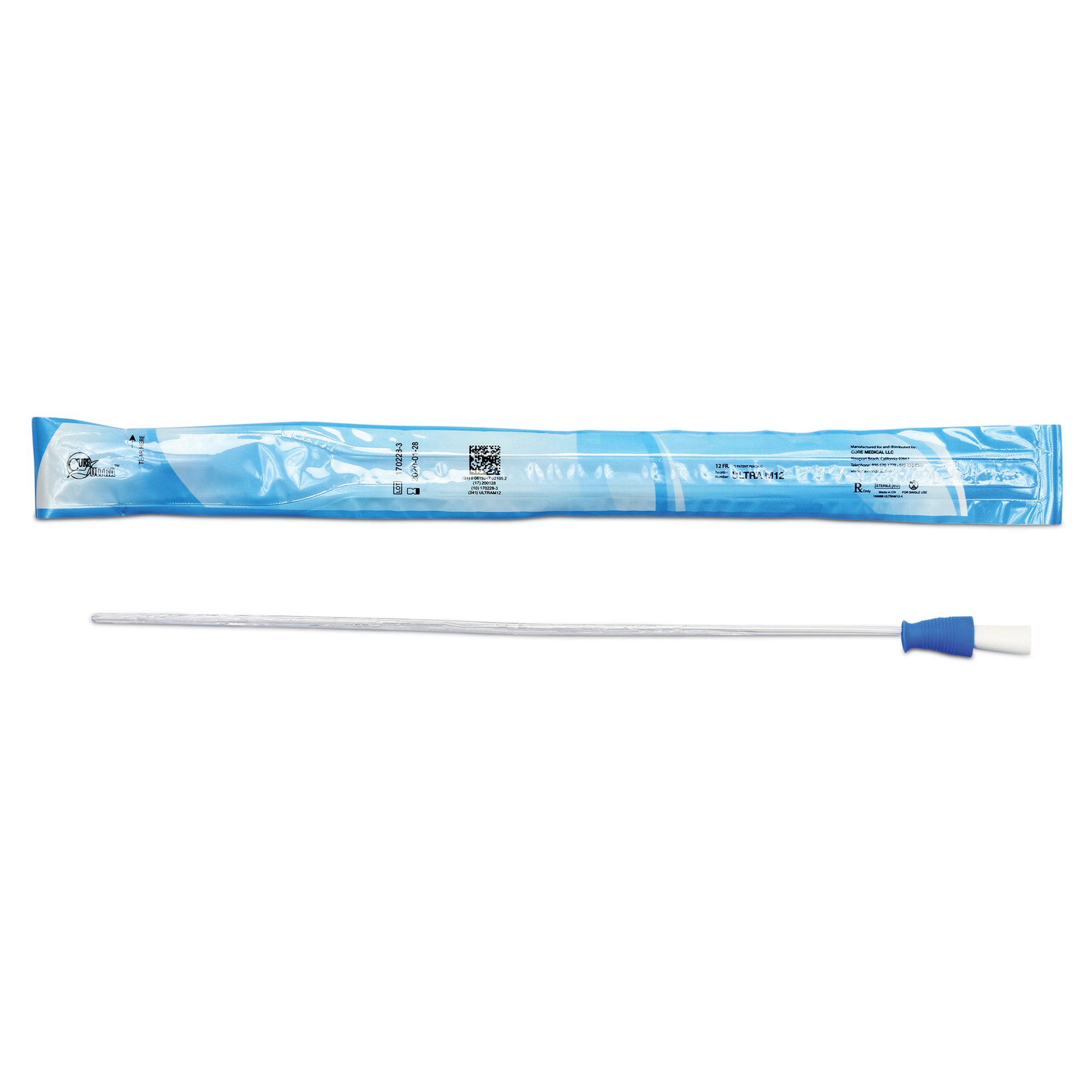 Cure Ultra Urethral Catheter, 12 Fr., Male, Straight MK 1058059