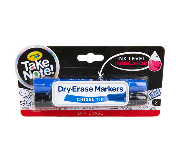 Crayola Take Note! Broad Line Dry Erase Markers (2 count)