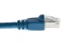 Cat6A Shielded Ethernet Patch Cable, Half-moon Boot, 100ft, Blue