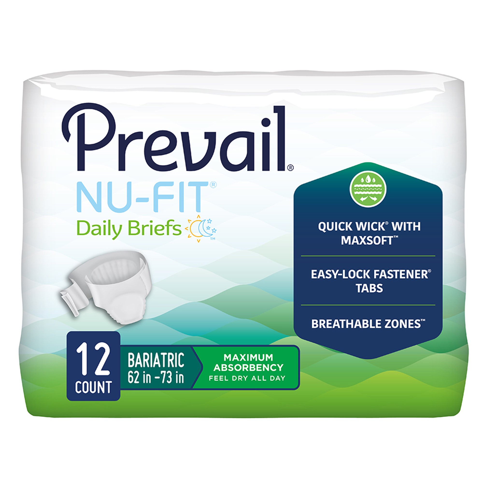 ProCare Unisex Adult Incontinence Brief, Heavy Absorbency, White, 2-XL MK 832021