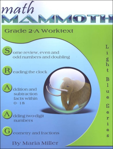 Math Mammoth Grade 2-A Worktext (2012 Edition, Full Color)
