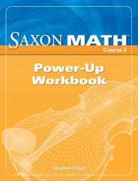 Saxon Math Course 3 Power-Up Workbook