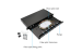 12 Port LC Slide-Out Rack Mount ODF Fiber Optic Patch Panel