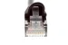 Cat5e Shielded Ethernet Patch Cable, Half-moon Boot, 25 ft, Black