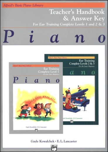 Alfred's Basic Piano Course Ear Training Teacher Handbook/Answer Key Levels 1-3
