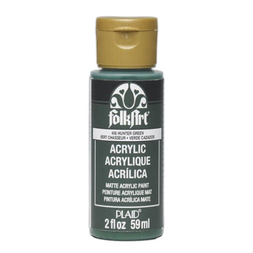 Folkart Color Acrylic Paint Hunter Green - 2 oz
