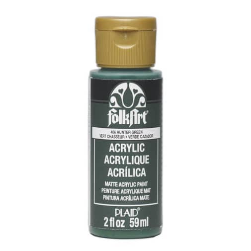 Folkart Color Acrylic Paint Hunter Green - 2 oz