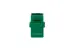 Cat6 RJ45 Inline Coupler Type Keystone Jack, Green
