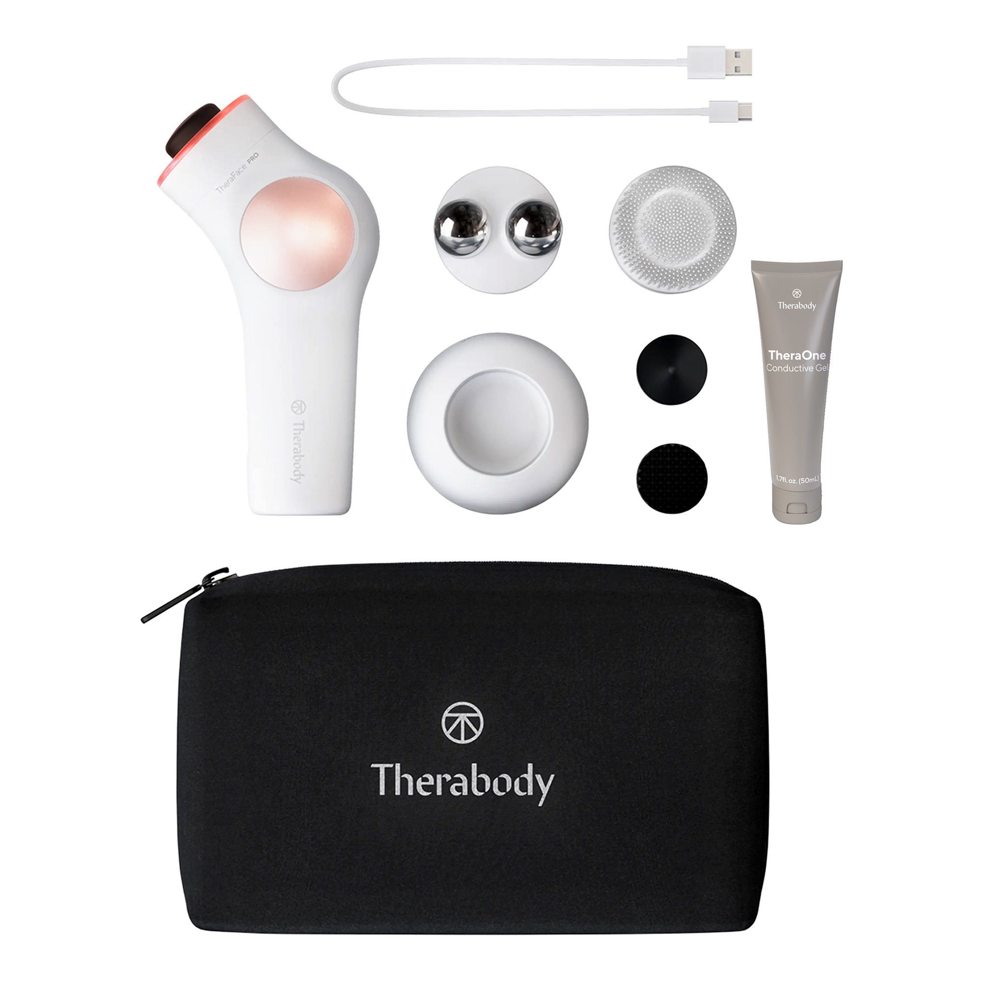 TheraFace Pro Hand-Held Face Massager & Cleanser, White MK 1248611