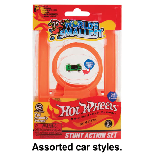 World's Smallest Hot Wheels Stunt Action Set