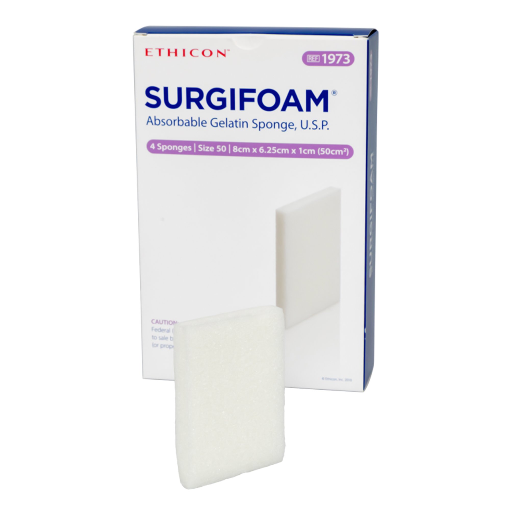Absorbable Gelatin Sponge SURGIFOAM 8 X 6.25 cm X 10mm Sterile MK 1251950