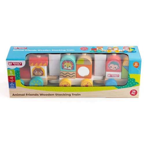 Animal Friends Wooden Stacking Train