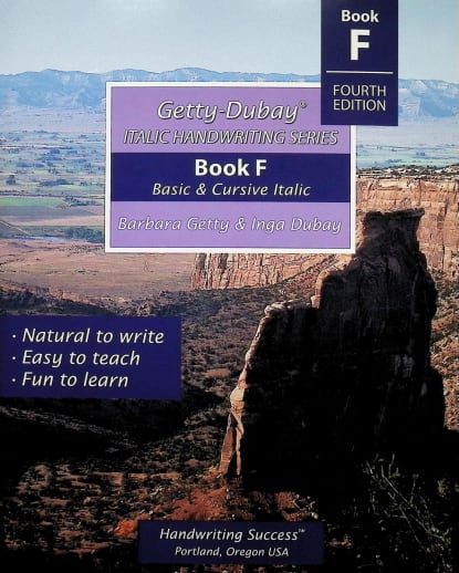 Getty-Dubay Italic Handwriting Series Book F Fourth Edition