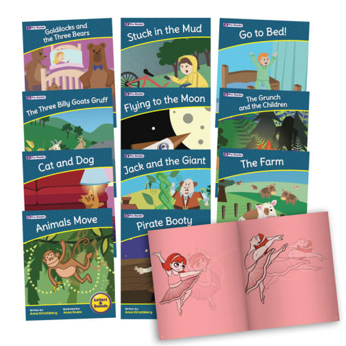 Decodable Readers: Letters & Sounds Phase 1 Set 2 Fiction