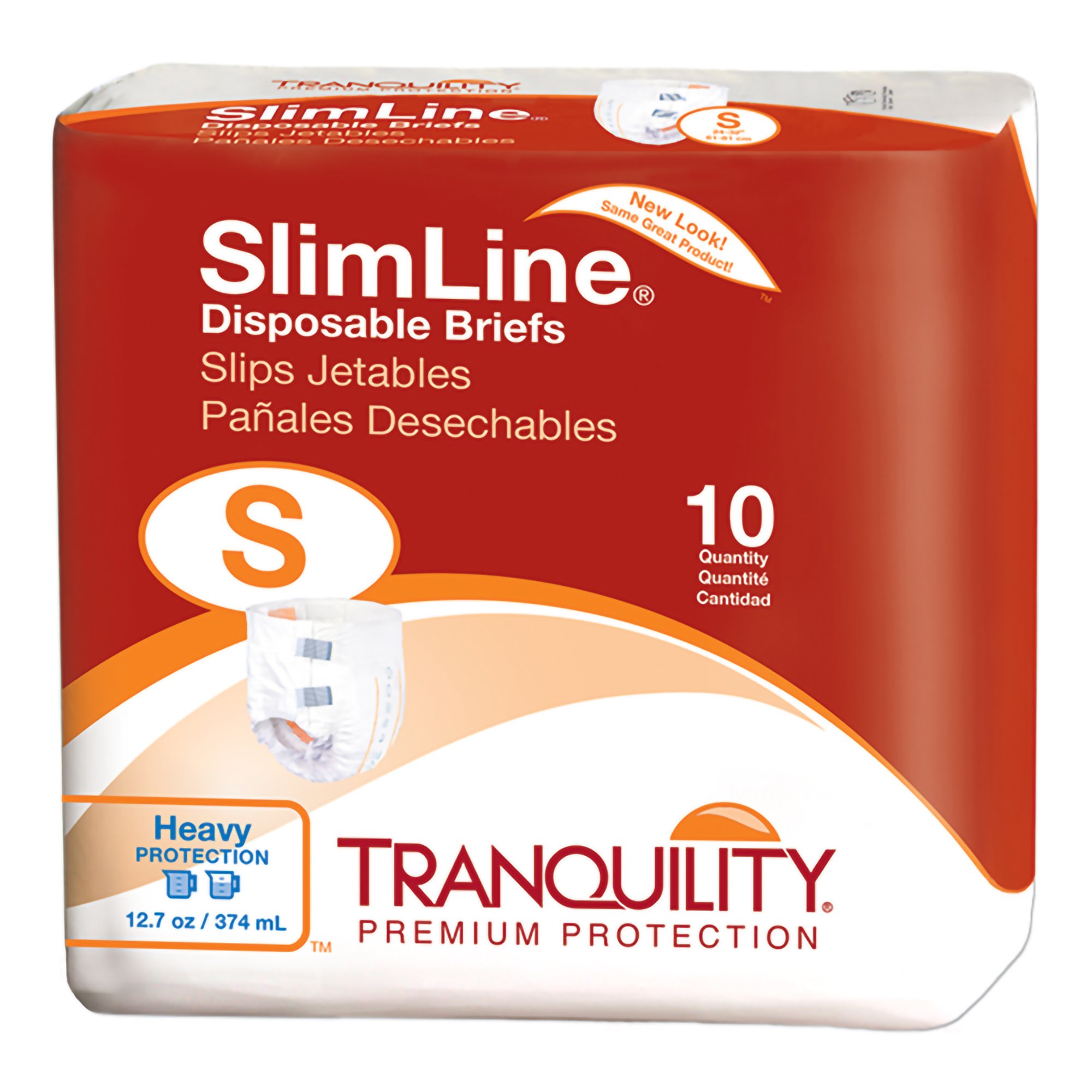 Tranquility SlimLine Heavy Protection Incontinence Brief, Small MK 406420