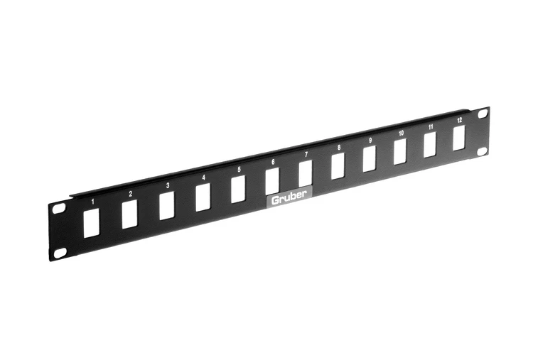 Gruber 12 Port Keystone Panel Gruber 12 Port Keystone Panel