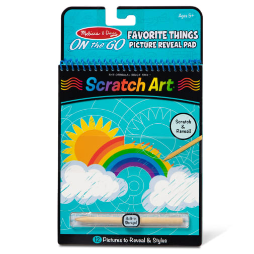 Melissa & Doug Scratch Art Favorite Things Hidden-Picture Pad (On the Go)