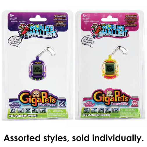 World's Smallest GigaPet (assorted style Kitty or Puppy)