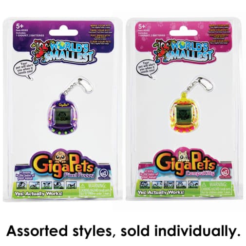 World's Smallest GigaPet (assorted style Kitty or Puppy)