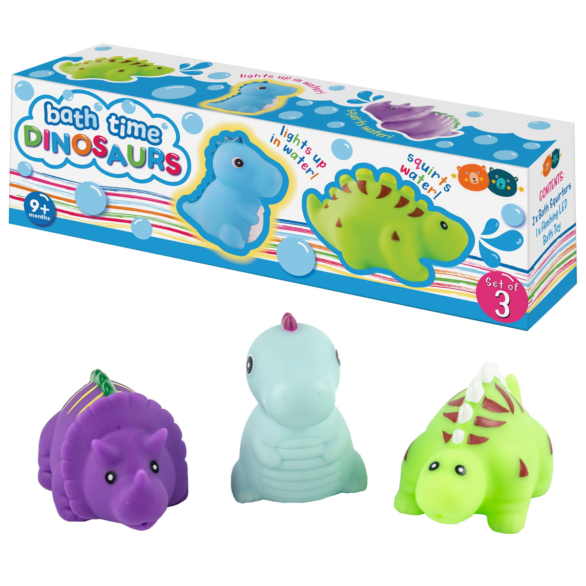 Bath Time Dinosaur Squirters Bath Time Dinosaur Squirters