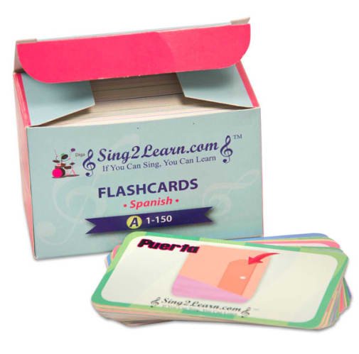 Sing2Learn Spanish Flashcards A 1-150