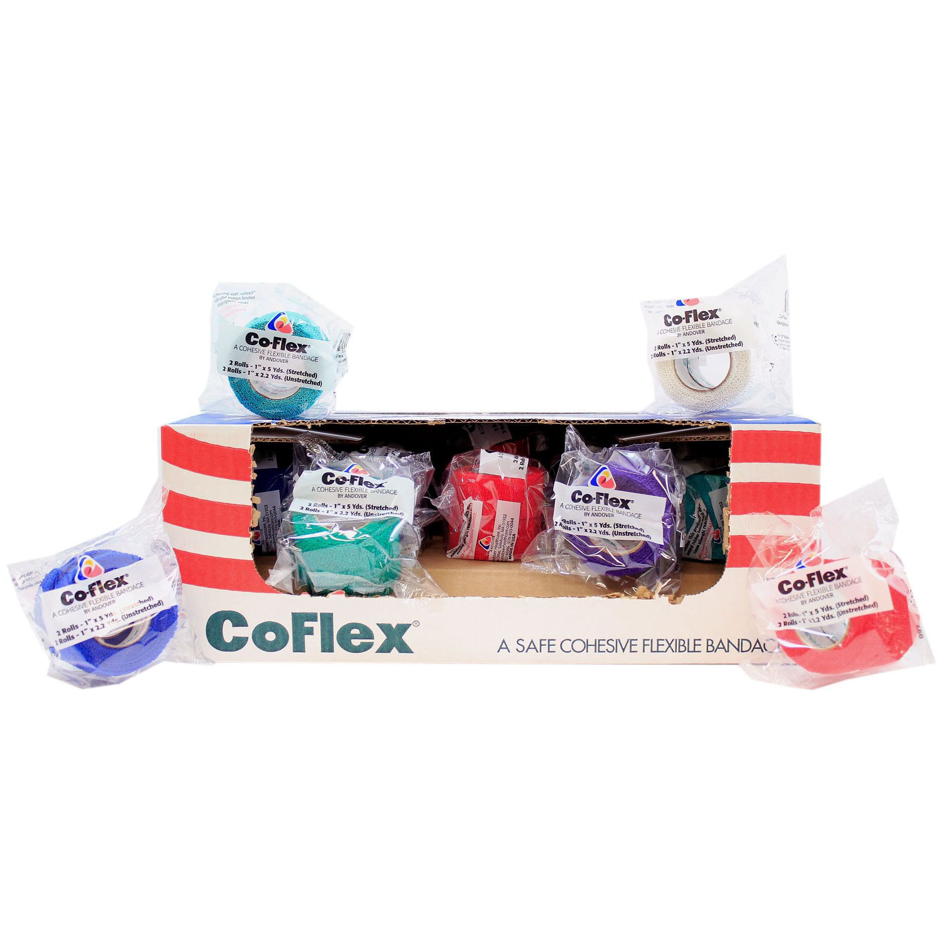 CoFlex Self-adherent Closure Cohesive Bandage, 1 Inch x 5 Yard MK 897804