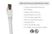 CAT8 Shielded Ethernet Patch Cable, 40Gbps, Snagless, 1 ft, White