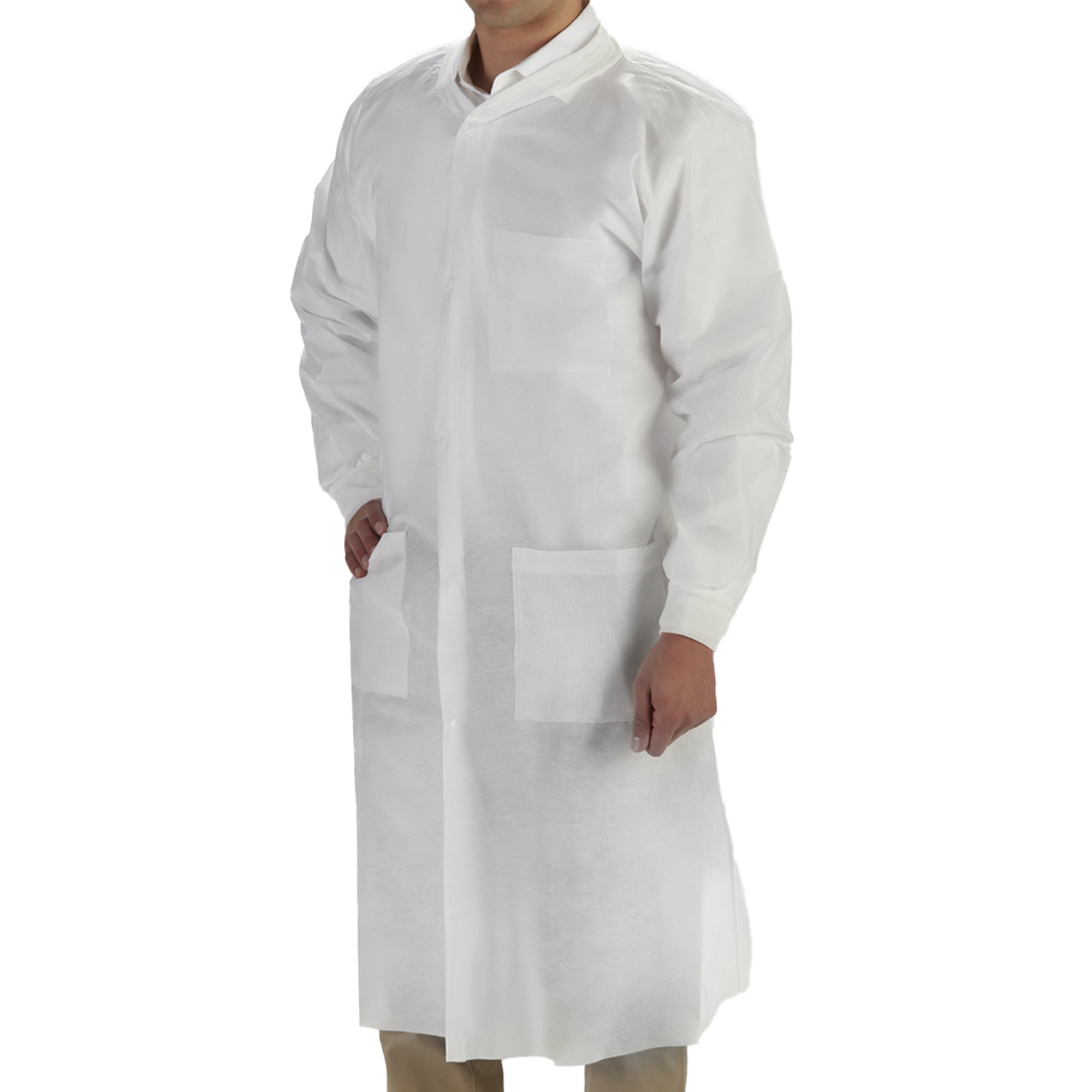 LabMates Lab Coat, Large, White MK 1149929
