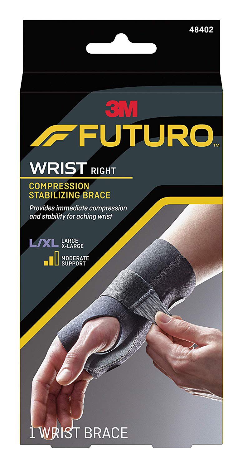 3M Futuro Compression Stabilizing Right Wrist Brace, Large/Extra Large MK 1158331