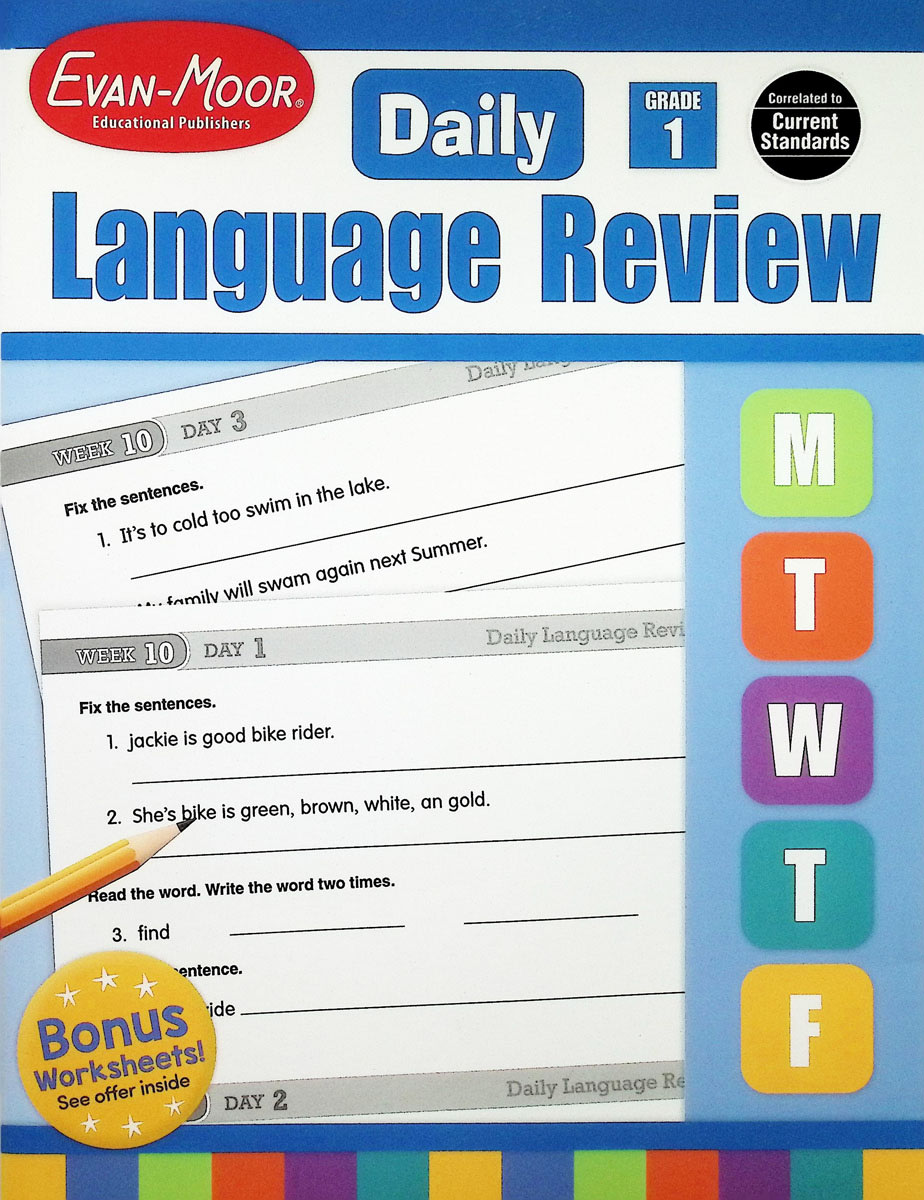 Daily Language Review Grade 1 Common Core Edition