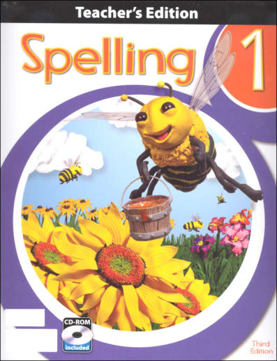 BJU Press Spelling 1 Teacher Edition Book & CD 3rd Edition