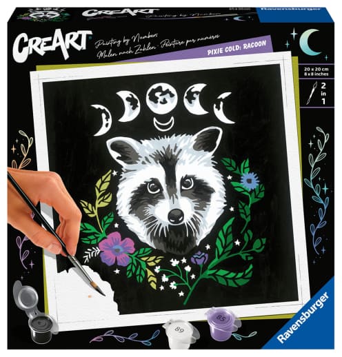 Ravensburger Creart Pixie Cold: Racoon (8x8)