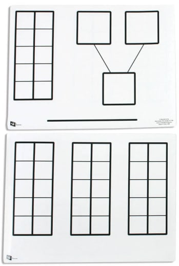 Ten Frames/Number Bond Dry Erase Board