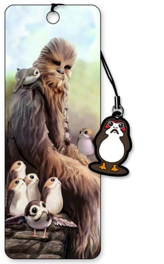 Star Wars 3D Bookmark: Chewbacca & Porgs
