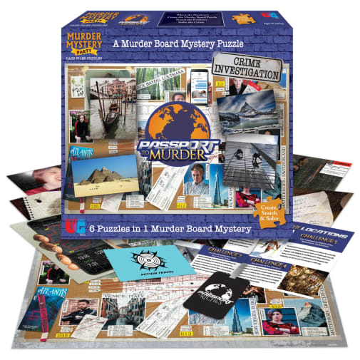 Murder Mystery Party Case File Puzzle - Passport to Murder