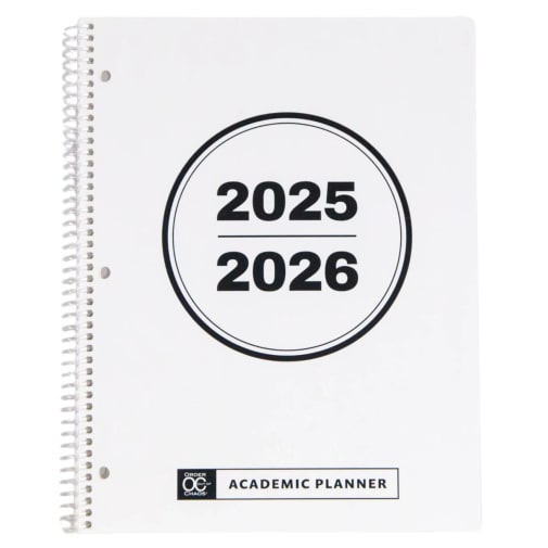 Academic Planner - Letter Size: Coconut July 2025 - June 2026