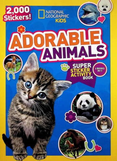 National Geographic Kids Adorable Animals Super Sticker Activity Book