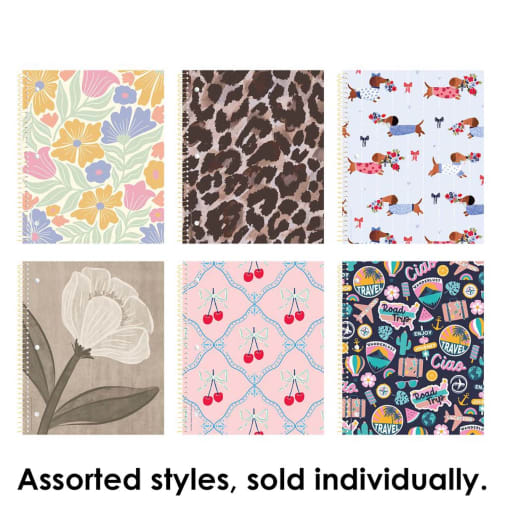 Studio Series Wirebound 1 Subject 11" x 9" Notebook Assorted Styles (College Ruled)
