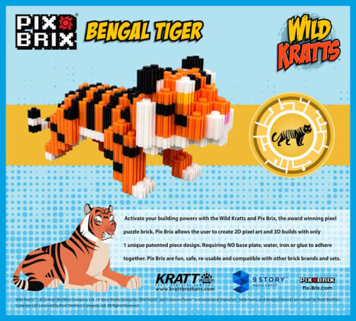 Pix Brix Wild Kratts Tiger