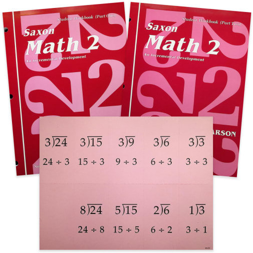 Saxon Math 2 Student Workbooks / Fact Cards