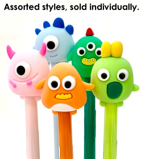 Cute Monsters Retractable Gel Pen (assorted style)