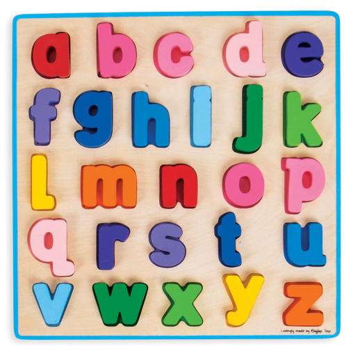 Chunky Wooden Lowercase Alphabet Puzzle
