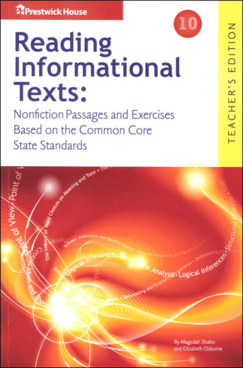 Reading Informational Texts Level 10 Teacher